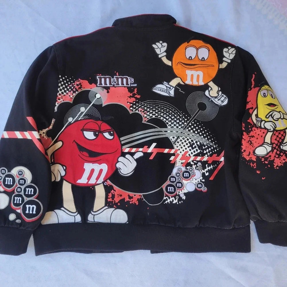 Vintage JH Design M&Ms Racing Jacket Character with Attitude Youth Size L 9-10 - Picture 5 of 16